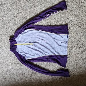 Icebreaker Purple and Gray Long Sleeve Top, Medium